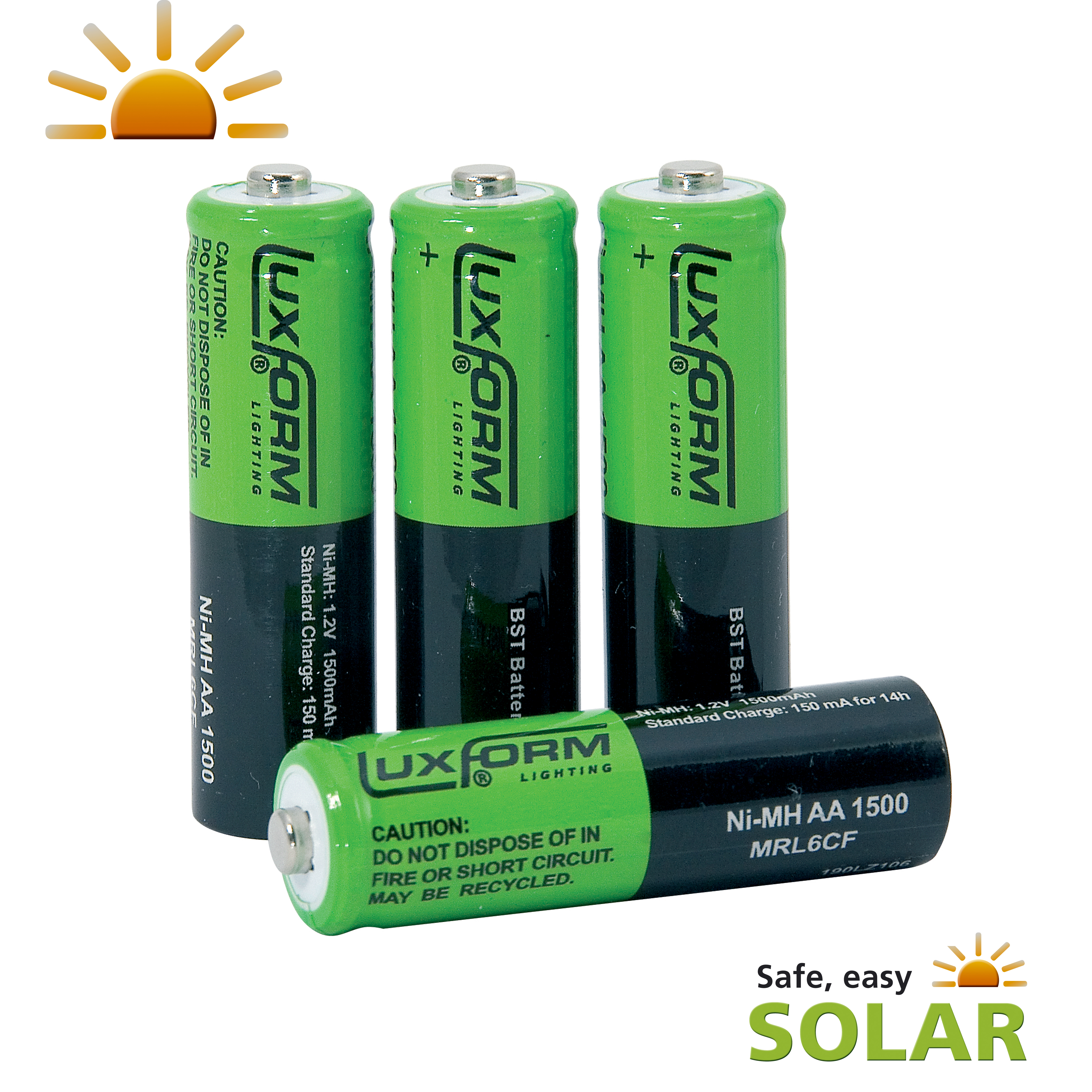 Solar 4x Rechargeable battery AA
